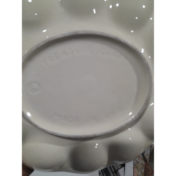 Vintage Treasure Craft Egg Plate - Picture 3 of 4